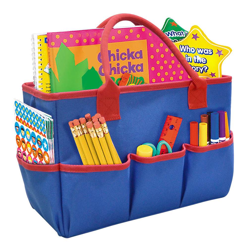 Desktop Tote and Stock Organize, Teacher Helper Tote Bag Organization for Arts, Books, Stationery, etc, and Office Desk Organize, Make-up Storage Tote with Handles for Travel tote bag tote bag