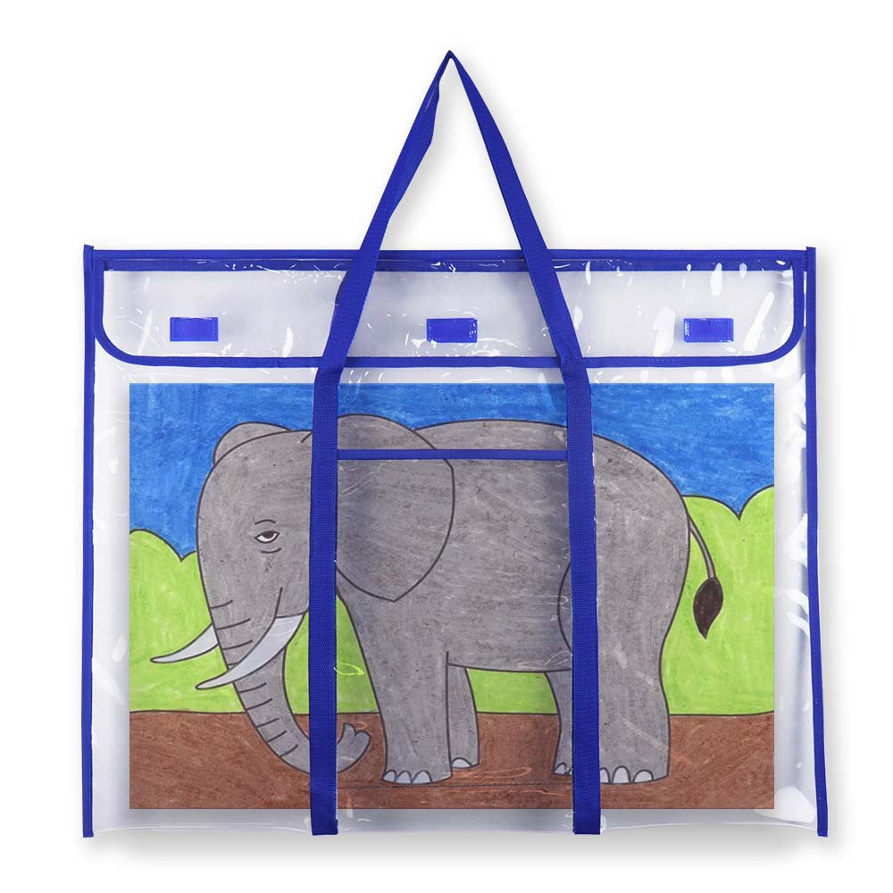 Bulletin Board Poster Storage Bag Large Organizer for Bulletin Boards Art Portfolio Bag for Teachers Classroom Organization (30" x 24")