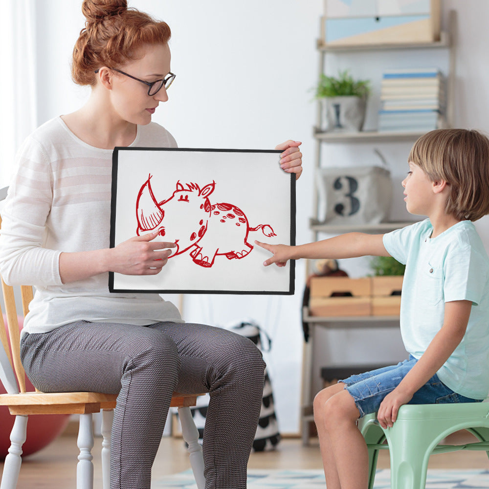 Tabletop Magnetic Easel Whiteboard Foldable Dry Erase Drawing Board Double Sided Self Standing Writing Table Top Whiteboard with Dry Erase Markers for Kids Teachers Office  teaching aids