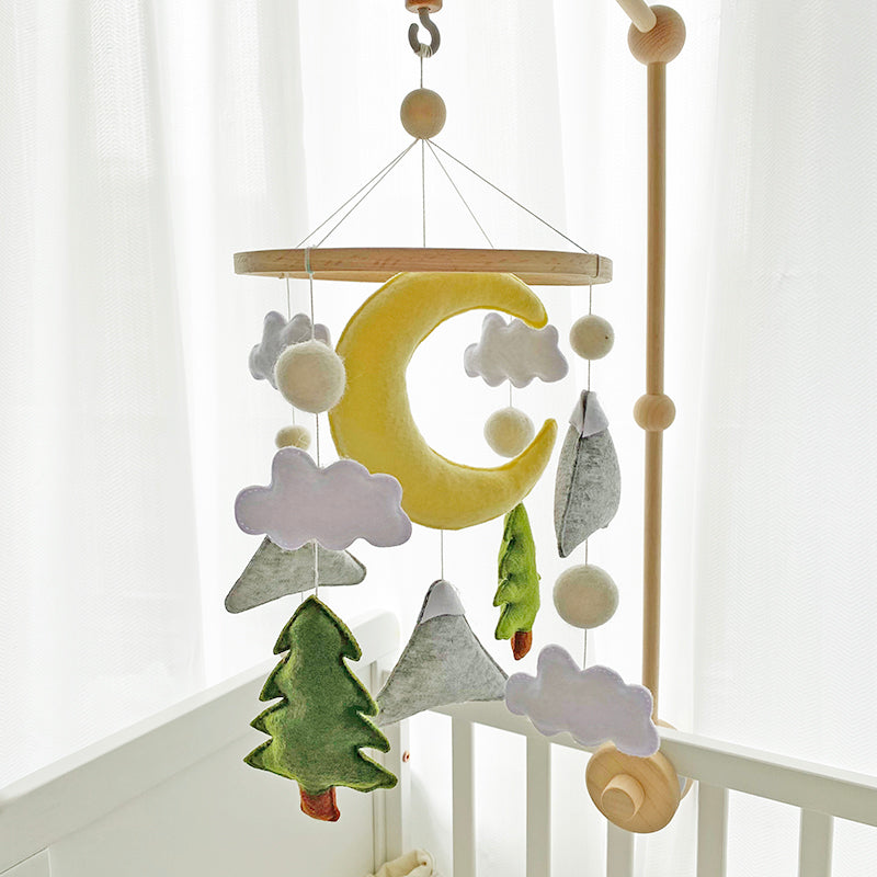 Baby Crib Mobile with 12 lullabies Musical Box,Volume Control,12 Lullabies,Nursery Crib Toys for Newborn Ages 0 and Older,23 Inches Baby Mobile Arm