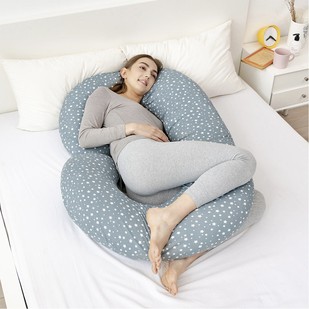 Pregnancy Pillow, Pregnancy Body Pillow, Pregnancy Pillows for Sleeping, Maternity Pillow for Pregnant Women (Star Printed)