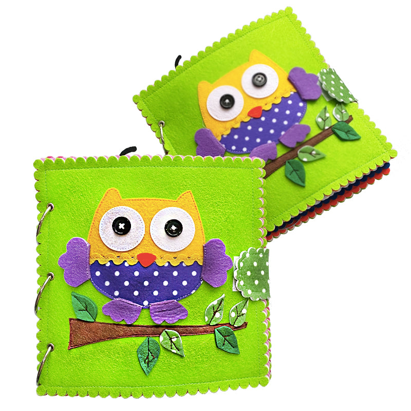 Handmade Educational Busy Book Quiet Book for Toddlers