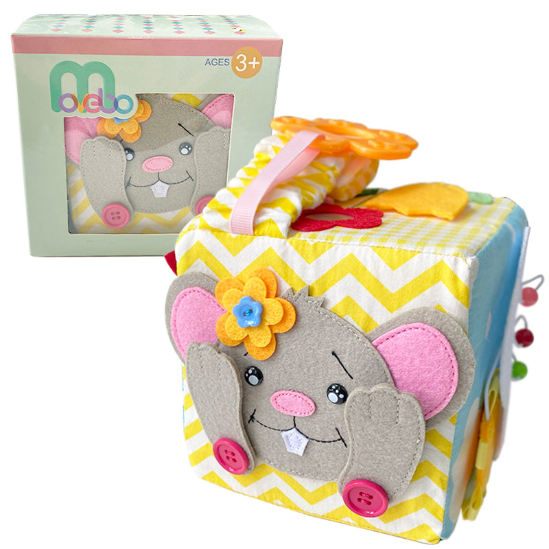 Soft Cube for Baby Development,Touch Toy for Babies 0+