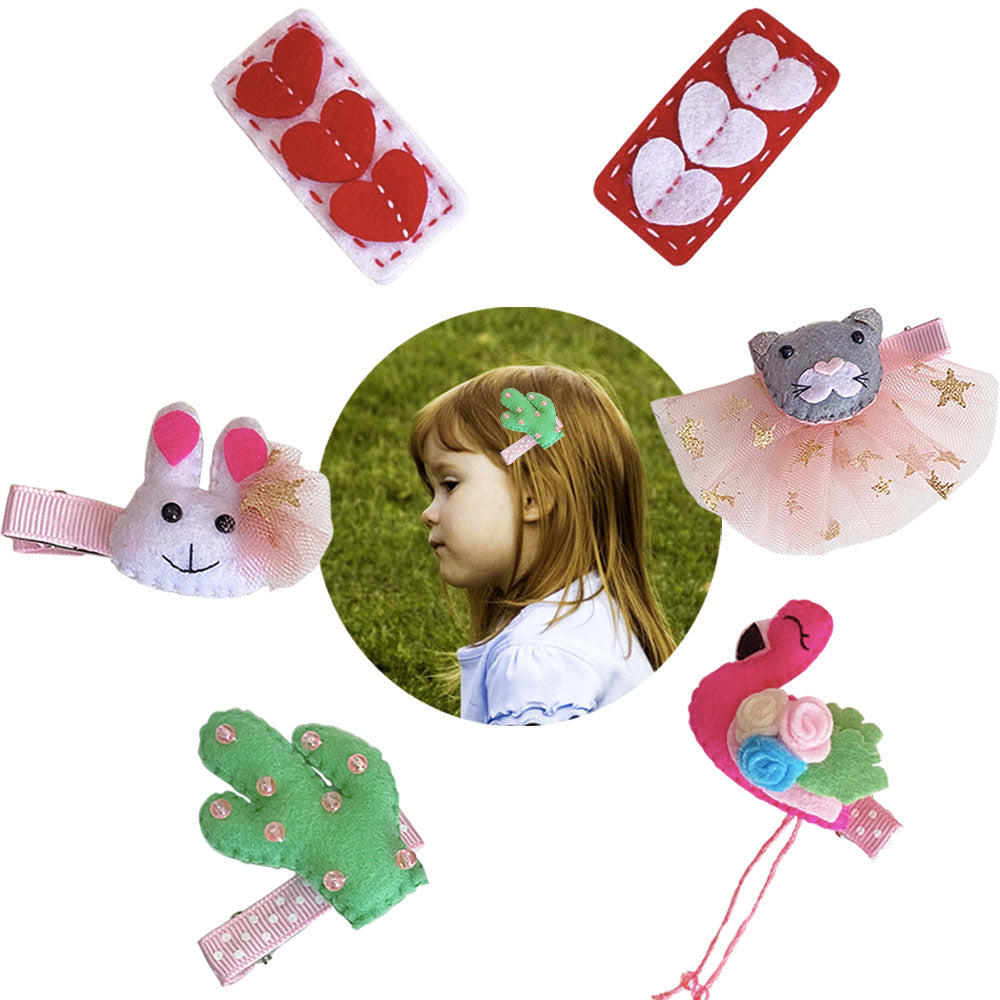 Cute Headwear Hair Clips Barrettes Hair Pins Accessories Set for Little Girls - Best Gifts for Baby Girls.