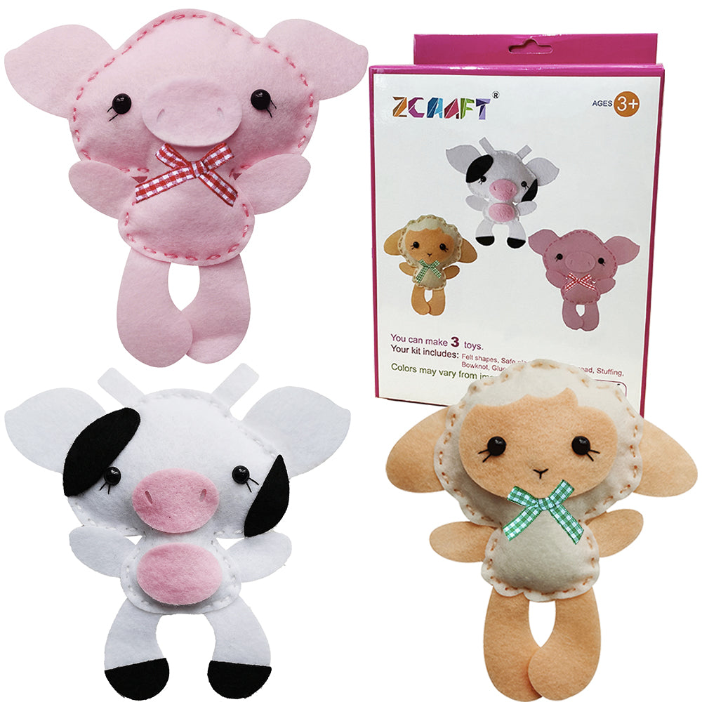 piggy cow and sheep farm animal toy DIY Making Kit
