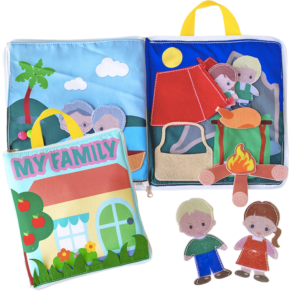 MOVEBO soft Activity Book for Toddlers  – Learning Sensory Quiet Book