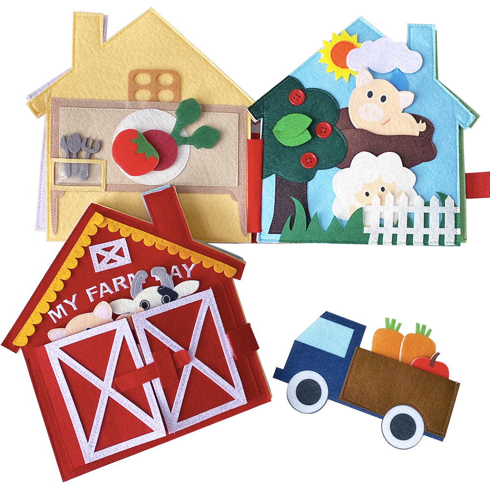 House book- My Farm Day Activity Busy Book for Toddlers
