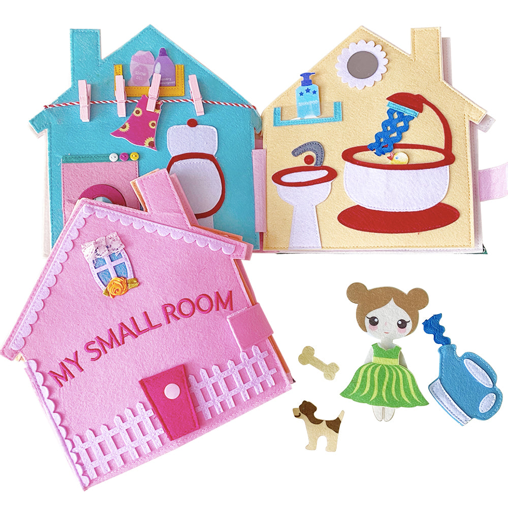 House book- my small room montessori quiet book for toddles